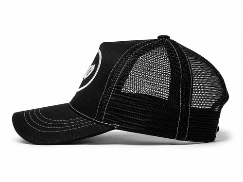 VERØ BLACK CAP WHITE STITCH